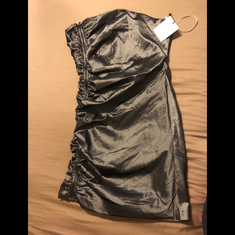 Calvin Klein gunmetal dress NWT